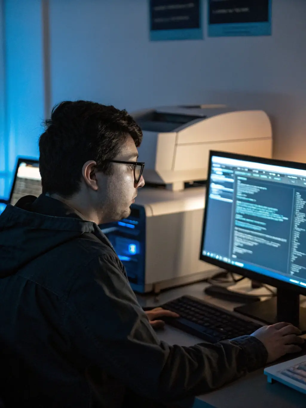 A technician successfully resolving a customer's issue through ioJump's remote control feature on a laptop, showcasing fast and efficient support.